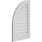 Ekena Millwork Quarter Round Top Left Surface Mount PVC Gable Vent w/ 3-1/2"W x 1"P Standard Frame, 22"W x 34"H GVPQL22X3401SF - alternate 5